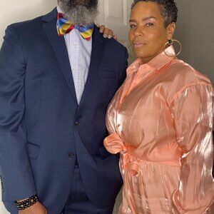 2 piece Pink/peach pant set